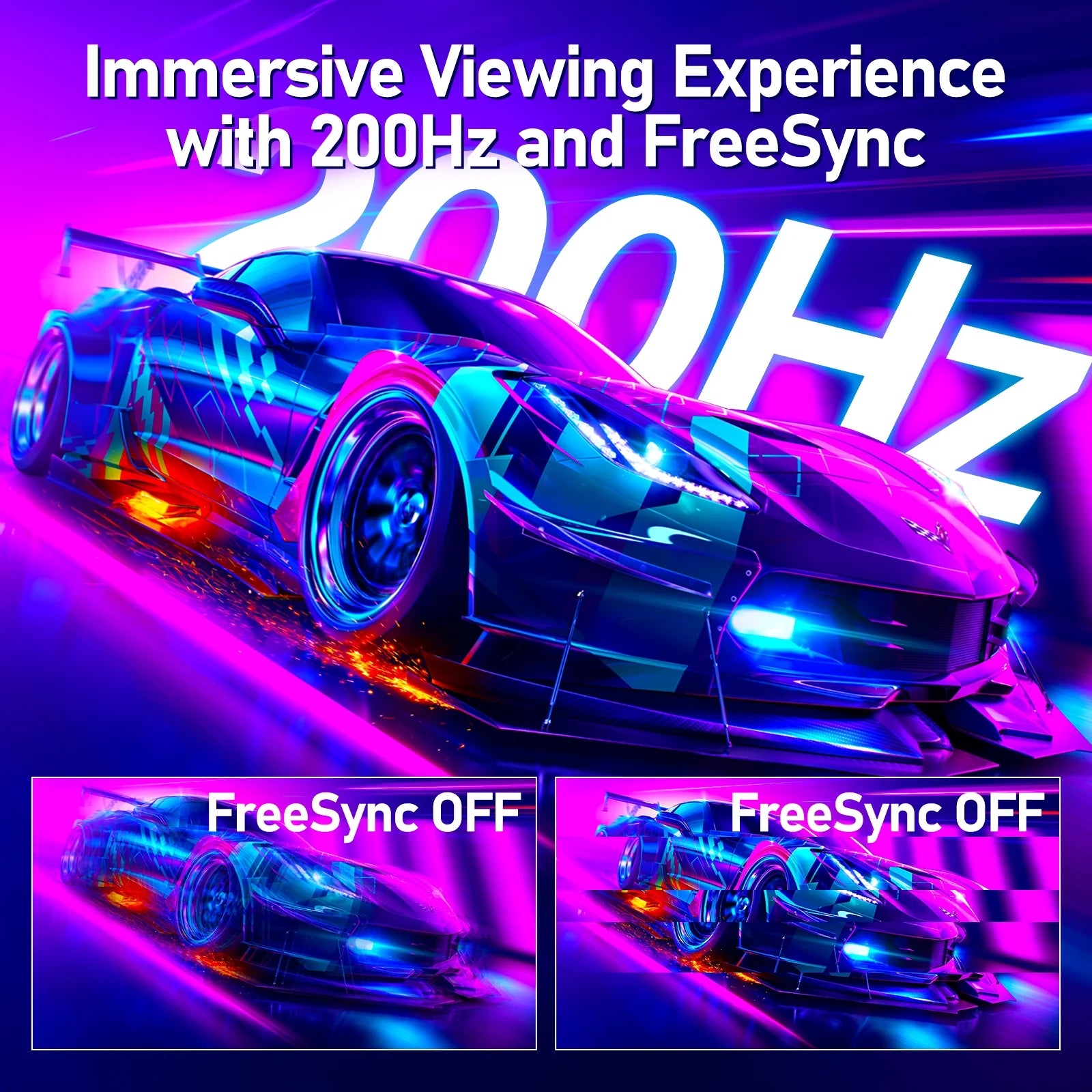 24.5 Inch 200Hz Gaming Monitor FHD 1080P - High Refresh Rate, Versatile for White Computers