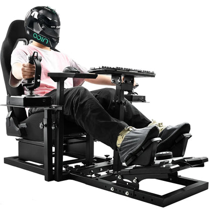 G920 Flight Simulator Cockpit Multifunctional with Seat Compatible with HOTAS Warthog,T150,Pc,Pedal,Handbrake,Throttle,Joystick