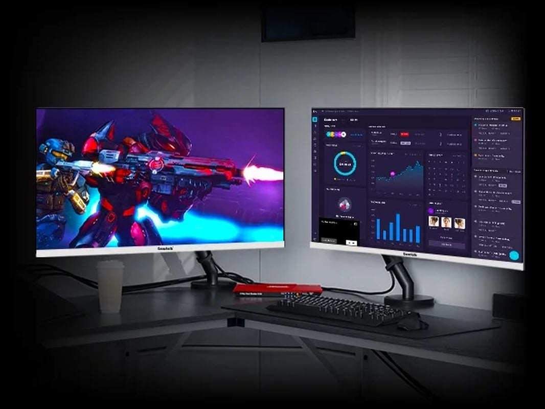 24.5 Inch 200Hz Gaming Monitor FHD 1080P - High Refresh Rate, Versatile for White Computers