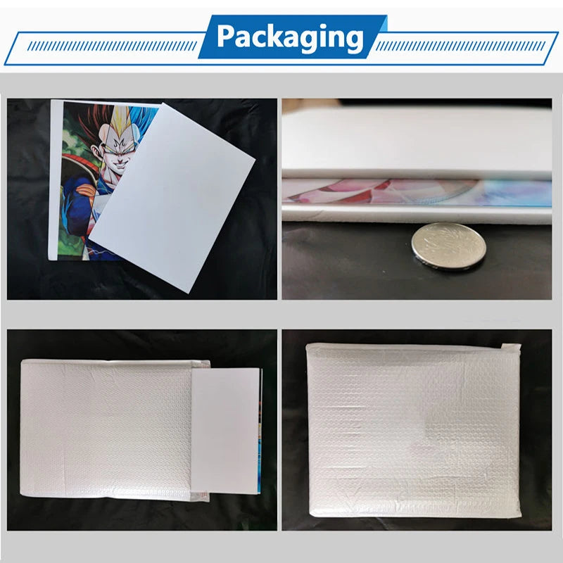 Anime 3D Lenticular Dragon Ball Poste Son Gohan/Vegeta/Frieza Birthday Gifts 3D Flip Picture Room Decoration Art Home Decoration